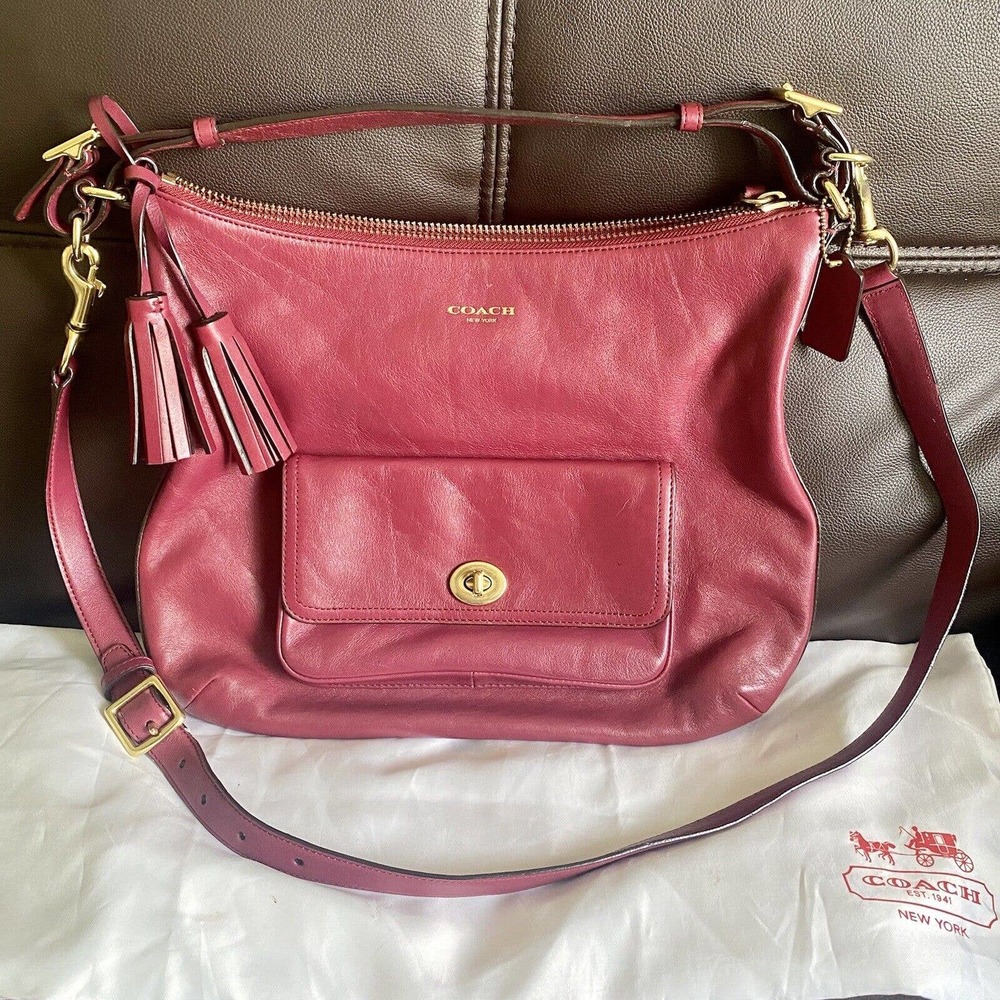 Coach handbag 22381 Legacy Courtenay deep port leather Hobo shoulder